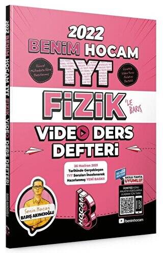 2022 TYT Fizik Video Ders Defteri Benim Hocam Yayınları