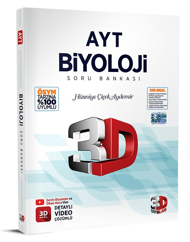 3D Yayınları AYT Biyoloji Soru Bankası-1