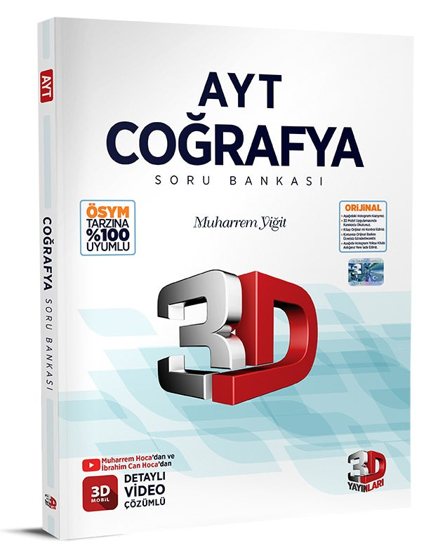 3D Yayınları AYT Coğrafya Soru Bankası-1