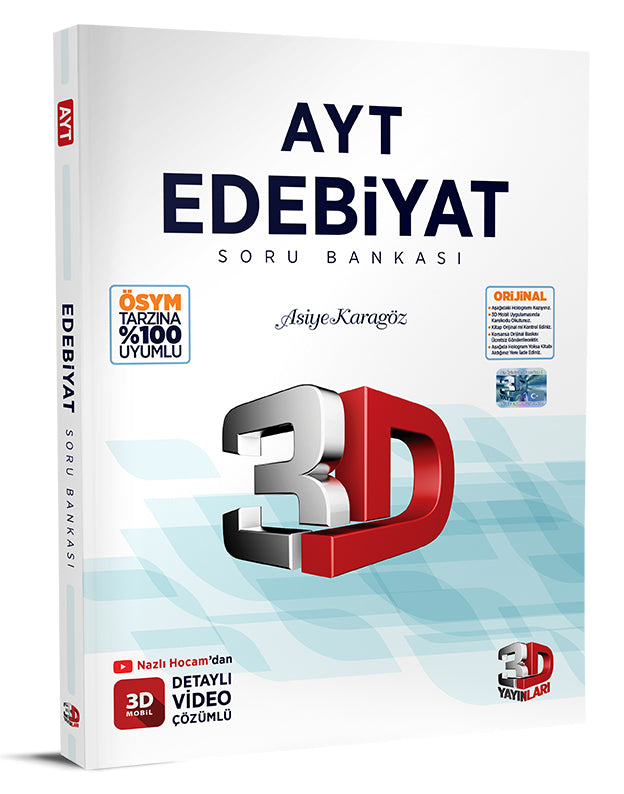 3D Yayınları  AYT Edebiyat Soru Bankası-1