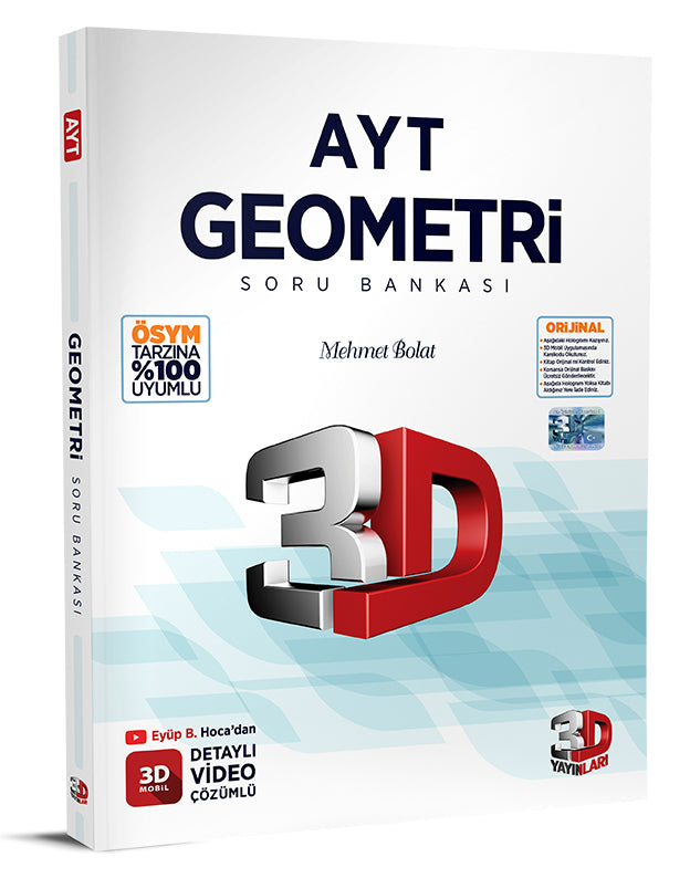 3D Yayınları AYT Geometri Soru Bankası-1
