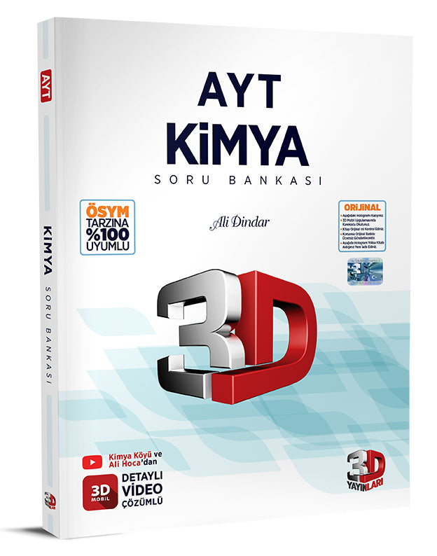 3D Yayınları AYT Kimya Soru Bankası-1