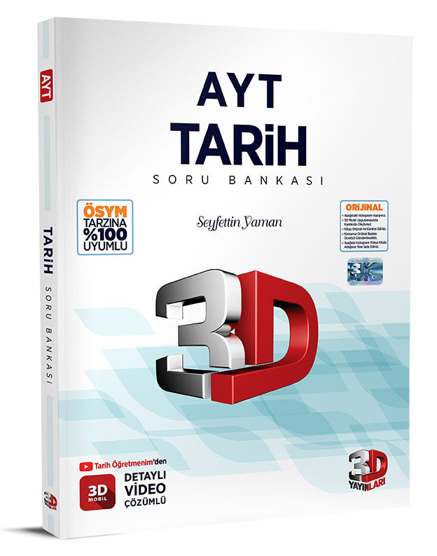 3D Yayınları AYT Tarih Soru Bankası-1
