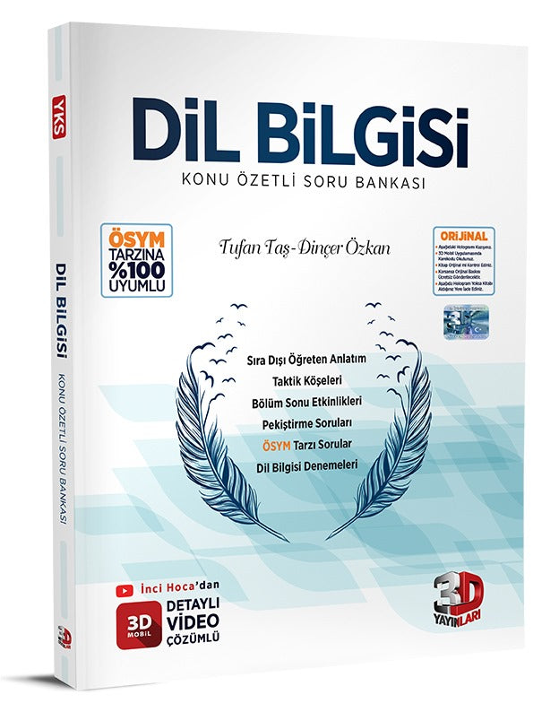 3D Yayınları Dil Bilgisi Konu Özetli Soru Bankası-1