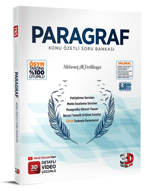 3D Yayınları Paragraf Konu Özetli Soru Bankası-1