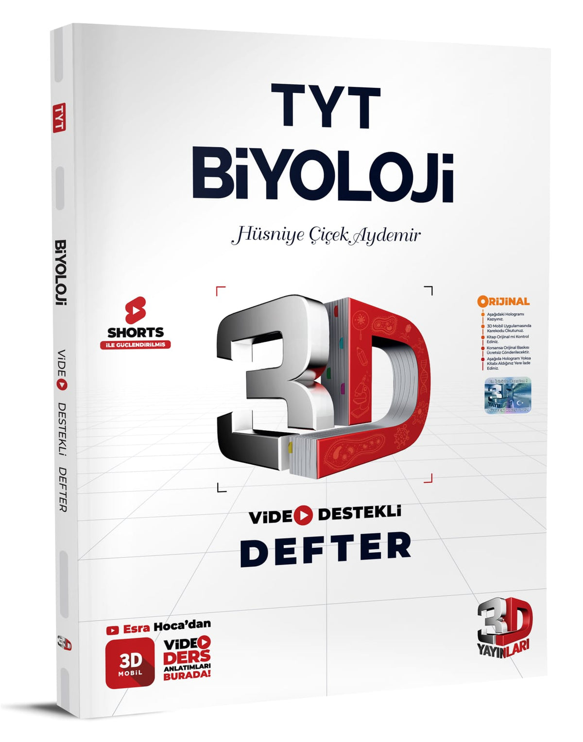 3D Yayınları TYT Biyoloji Video Destekli Defter-1