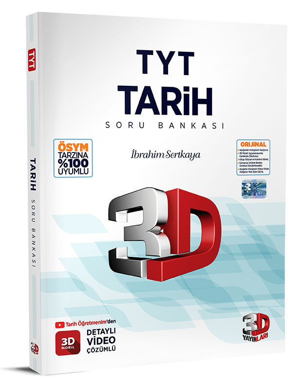 3D Yayınları TYT Tarih Soru Bankası-1