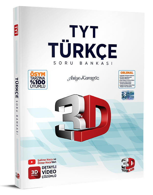 3D Yayınları TYT Türkçe Soru Bankası-1