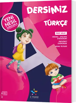 5 Yıldız Yayınları 4.Sınıf Dersimiz Türkçe Soru Bankası-1