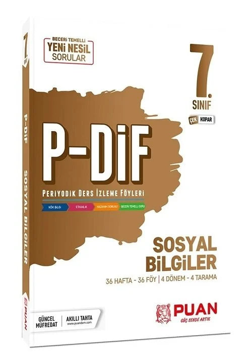 7.Sınıf Sosyal Bilgiler PDİF Konu Anlatım Föyleri Puan Yayınları