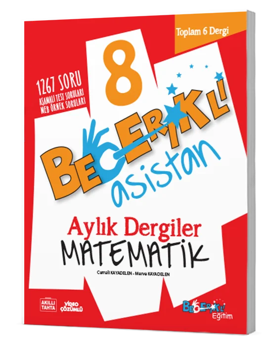 8. Sınıf Becerikli Asistan Matematik Aylık Dergiler Seti