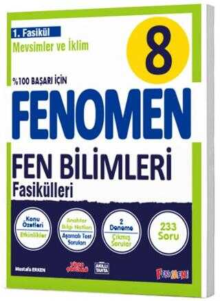 8. Sınıf Fen Bilimleri Fenomen Mevsimler ve İklim 1. Fasikül Gama Yayınları-1