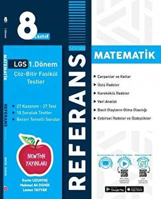 8. Sınıf LGS Matematik 1. Dönem Referans Çöz Bitir Soru Bankası Newton Yayınları-1