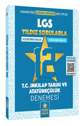 8. Sınıf LGS T.C İnkılap Tarihi ve Atatürkçülük 12 Deneme Video Çözümlü Yıldız Soruları