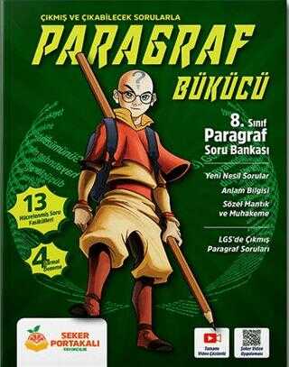 8. Sınıf Paragraf Bükücü Paragraf Soru Bankası Şeker Portakalı Yayınları