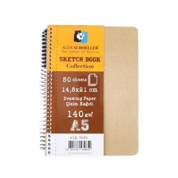 Alex Schoeller A5 140 Gr 50 Yaprak Sketchbook Collectıon Alx-9659-1