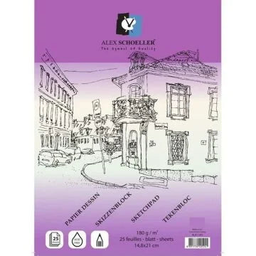 Alex Schoeller Eskiz Blok A5 180 Gr 25 Li Alx-1241-1