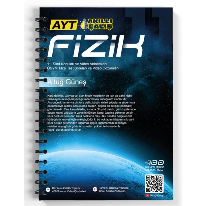 Altuğ Güneş AYT Fizik 1. Kitap - 11. Sınıf Konuları ve Video Anlatımları-1