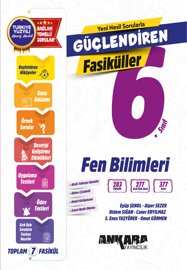 Ankara Yayıncılık 6. Sınıf Fen Bilimleri Güçlendiren Fasiküller-1