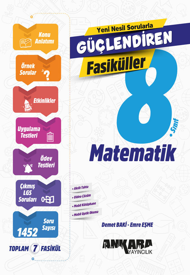 Ankara Yayıncılık 8. Sınıf Güçlendiren Matematik Fasiküller (Video Çözümlü)-1