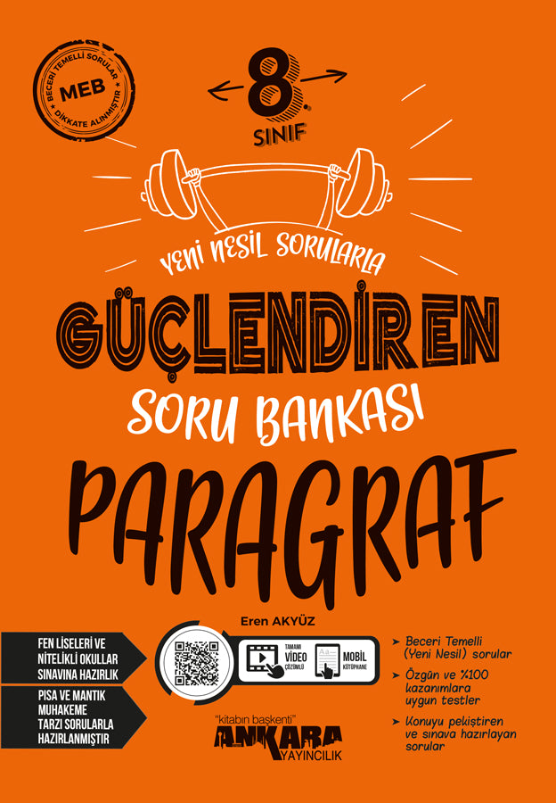 Ankara Yayıncılık 8. Sınıf LGS Güçlendiren Paragraf Soru Bankası-1