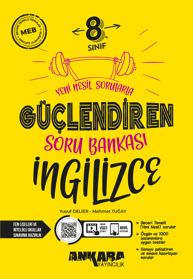 Ankara Yayıncılık 8. Sınıf Lgs İngilizce Güçlendiren Soru Bankası