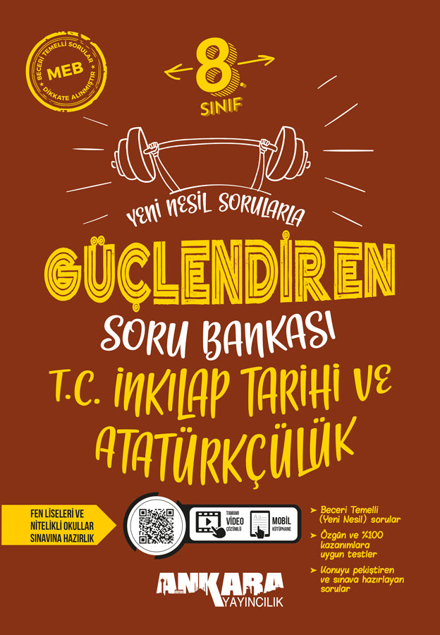 Ankara Yayıncılık 8. Sınıf T.C. İnkılap Tarihi ve Atatürkçülük Güçlendiren Soru Bankası-1