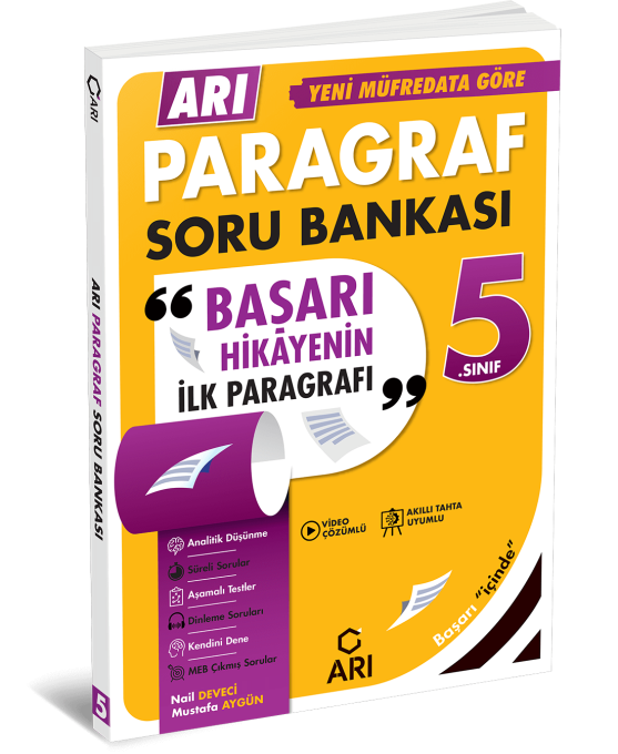 Arı Yayınları 5. Sınıf Paragraf Soru Bankası-1