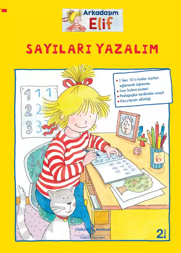 Arkadaşım Elif Sayıları Yazalım Hanna Sörensen İş Bankası Kültür Yayınları-1