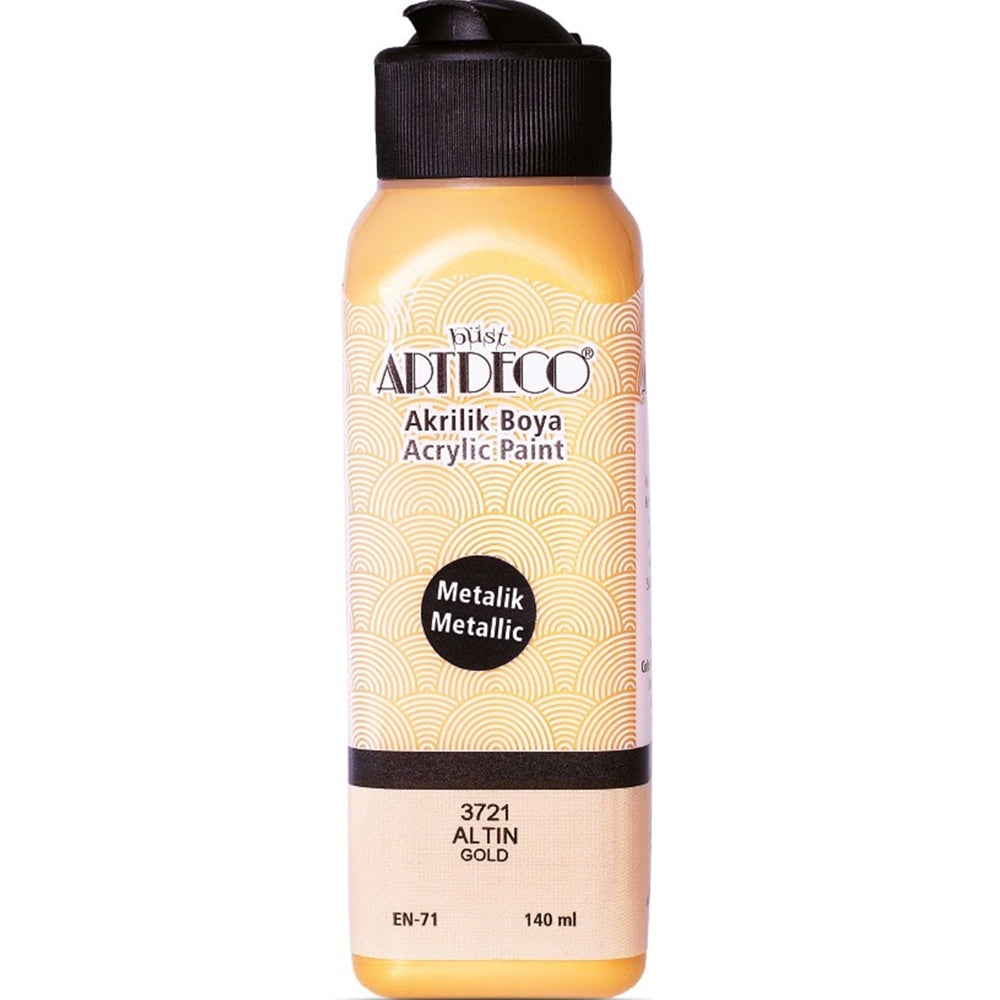 Artdeco Akrilik Boya 140 ML Metalik Altın 071R-3721-1
