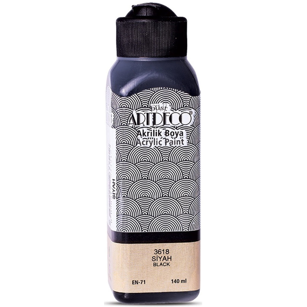 Artdeco Akrilik Boya 140 Ml Siyah