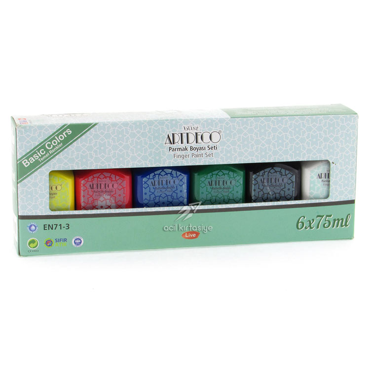 Artdeco Parmak Boyası Seti 6x75 Ml Temel Renkler