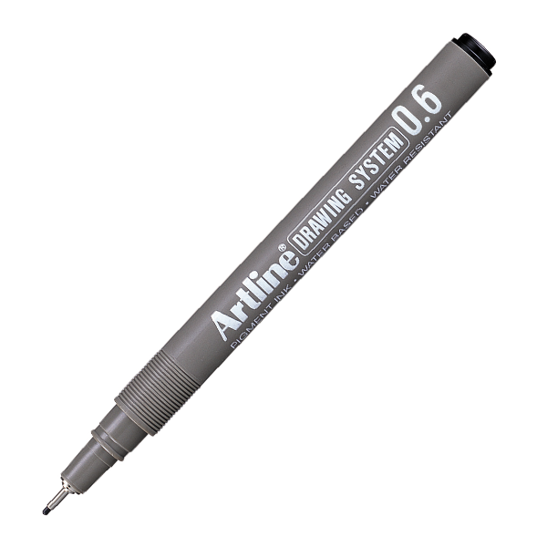 Artline Çizim Kalemi 0.6 MM Siyah EK236-1