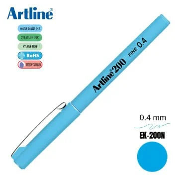 Artline Fineliner 0.4 Mm Açık Mavi EK-200N-1