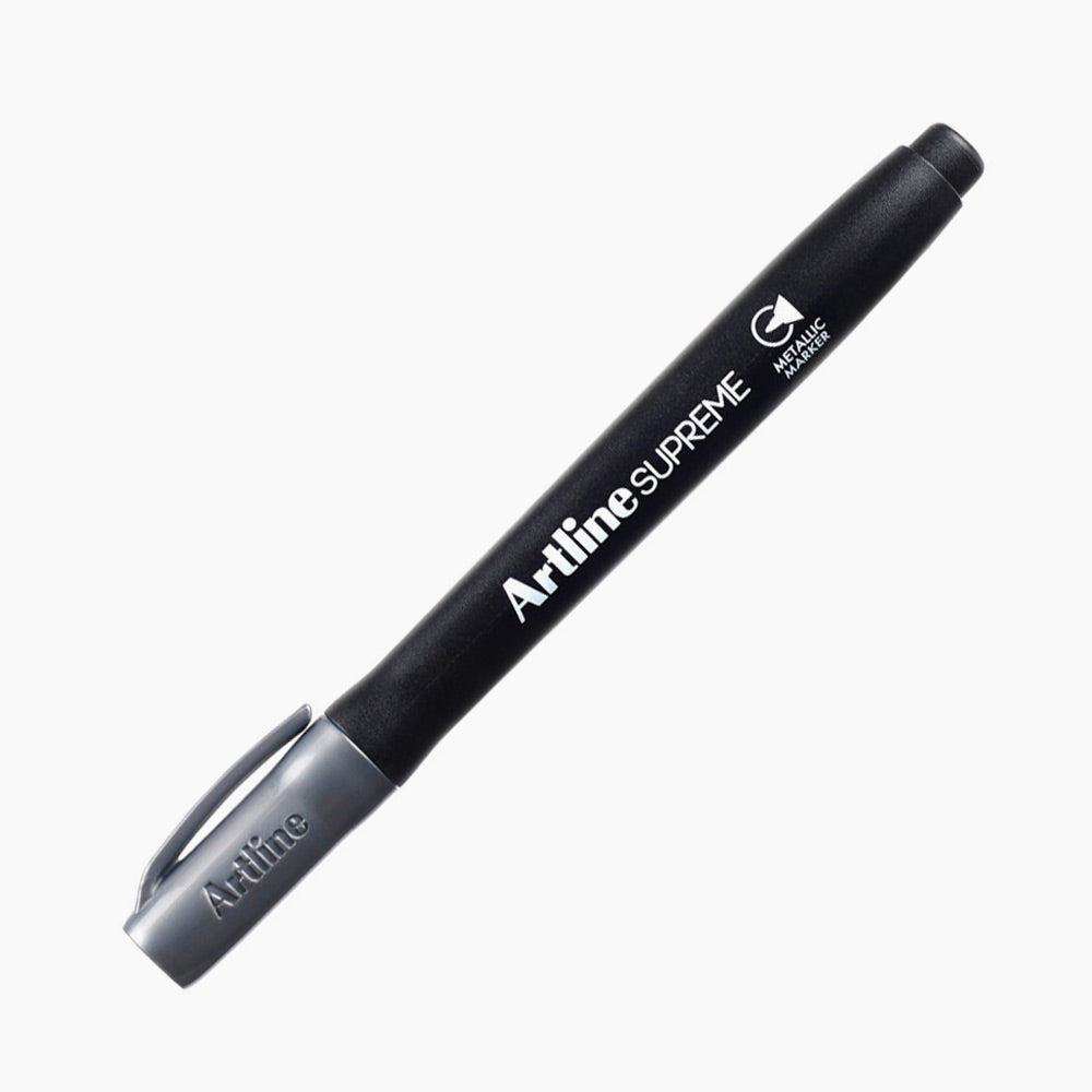Artline Markör Permanent Supreme Metalik Silver-1