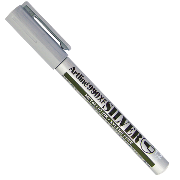 Artline Markör Yaldızlı Yuvarlak Uçlu 1.2 Mm Gümüş EK-990XF