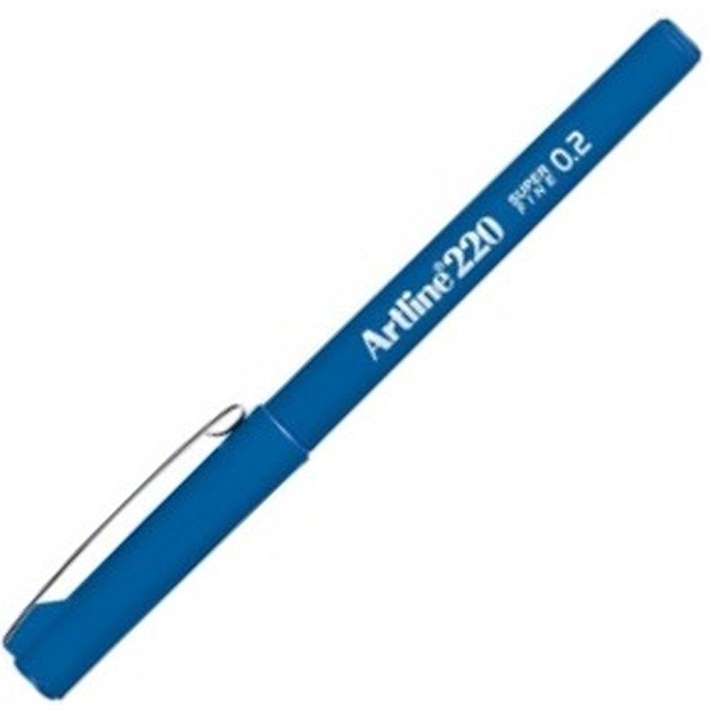 Artline Super Fine İnce Keçe Uç 0,2 MM R.Mavi 220N