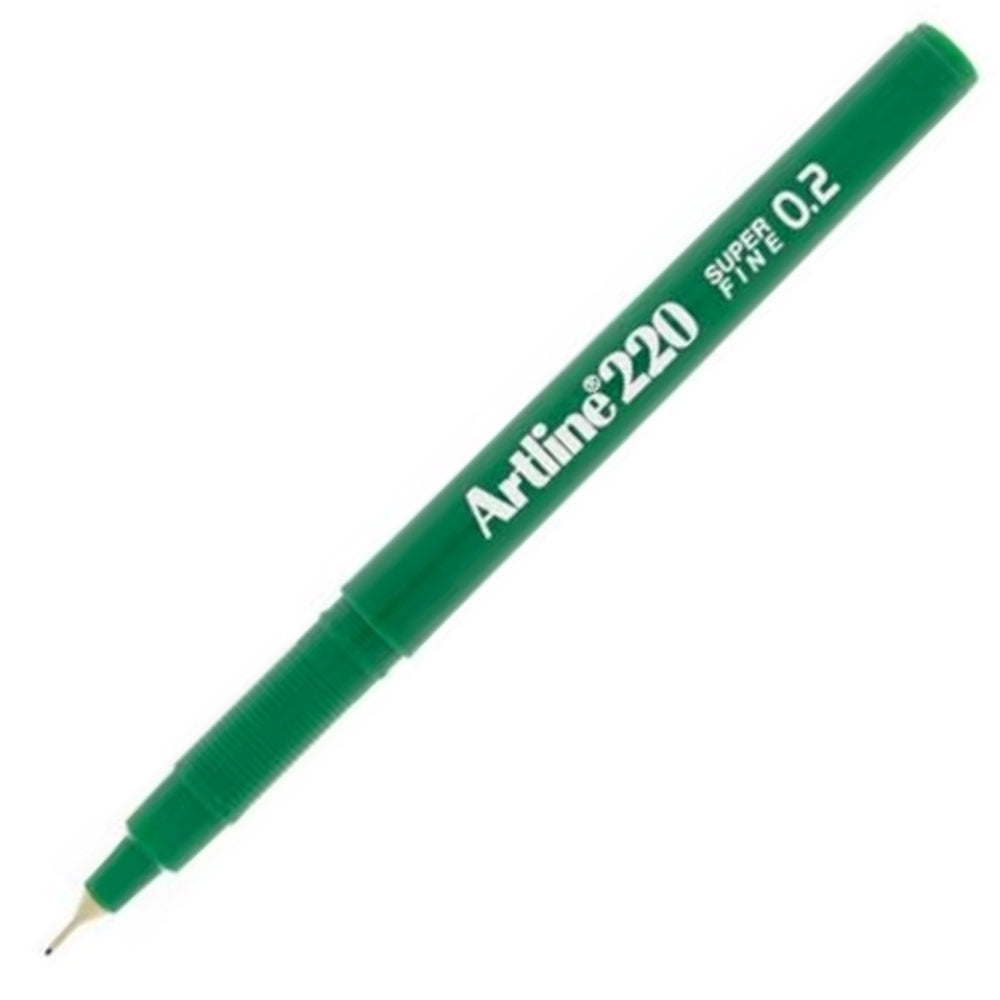 Artline Super Fine İnce Keçe Uç 0.2 Mm Yeşil 220N