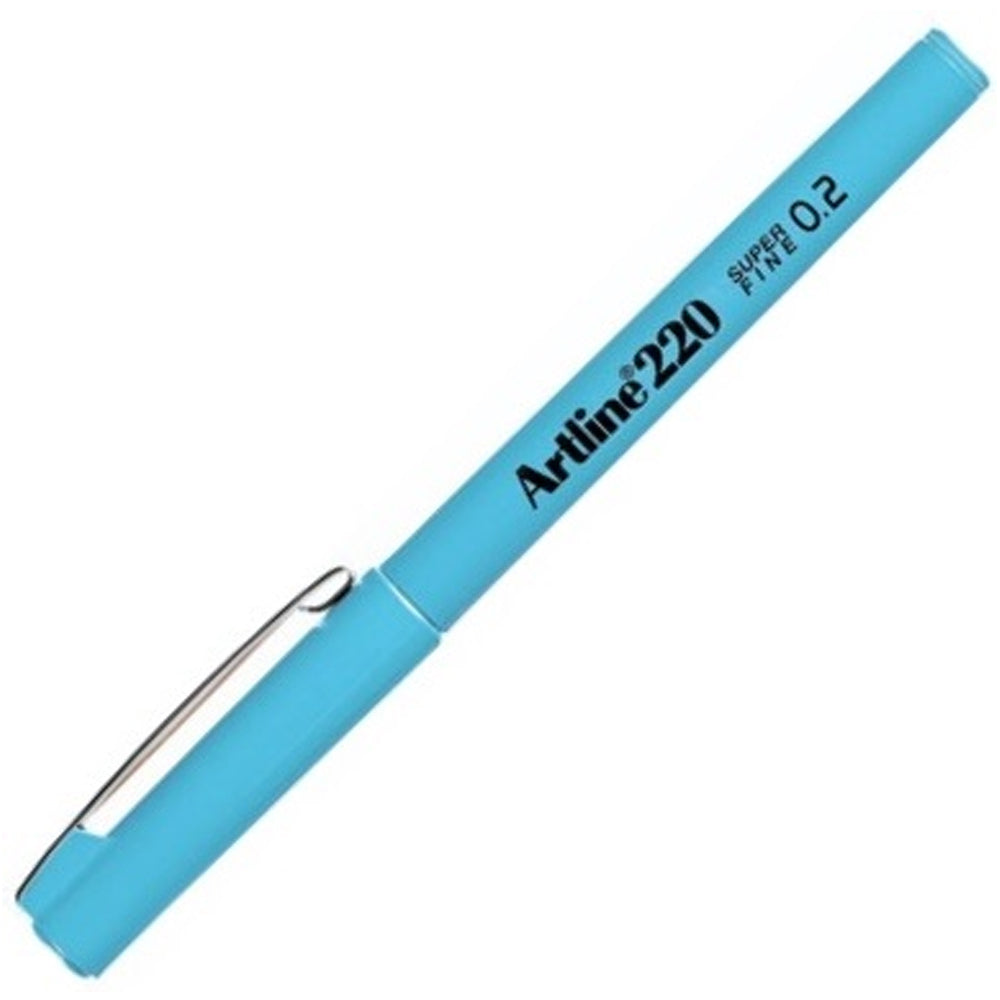 Artline Super Fine İnce Keçe Uçlu 0.2 Mm Açık Mavi 220N