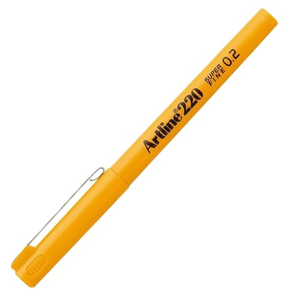 Artline Super Fine İnce Keçe Uçlu 0.2 Mm Sarı 220N