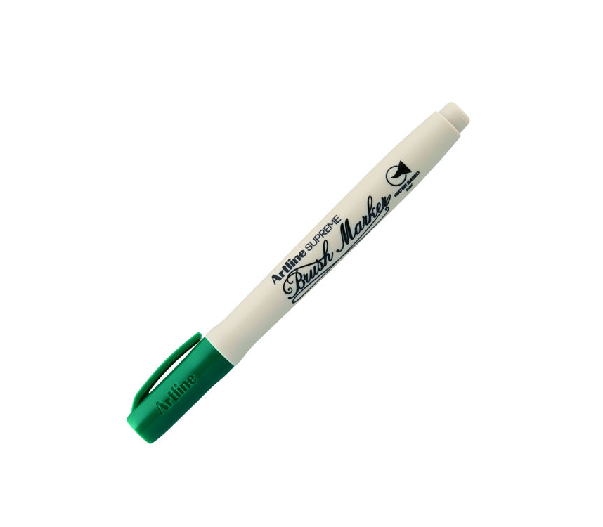 Artline Supreme Brush Marker Dark Green