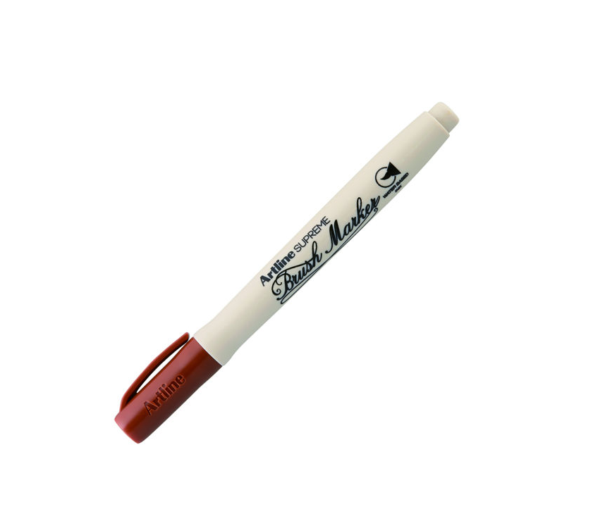 Artline Supreme Brush Marker Esnek Fırça Uçlu Kalem Kahverengi