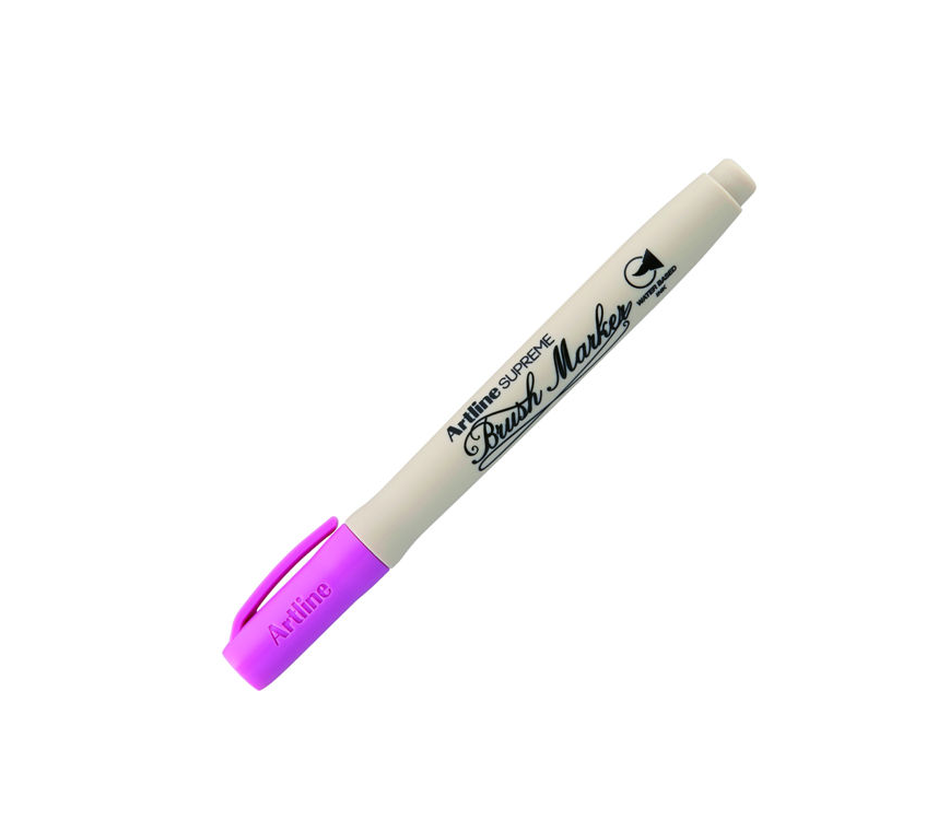 Artline Supreme Brush Marker Esnek Fırça Uçlu Kalem Pembe-1