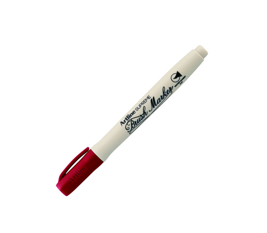 Artline Supreme Brush Marker Fırça Koyu Kırmızı