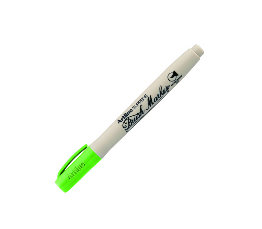 Artline Supreme Brush Marker Yellow Green