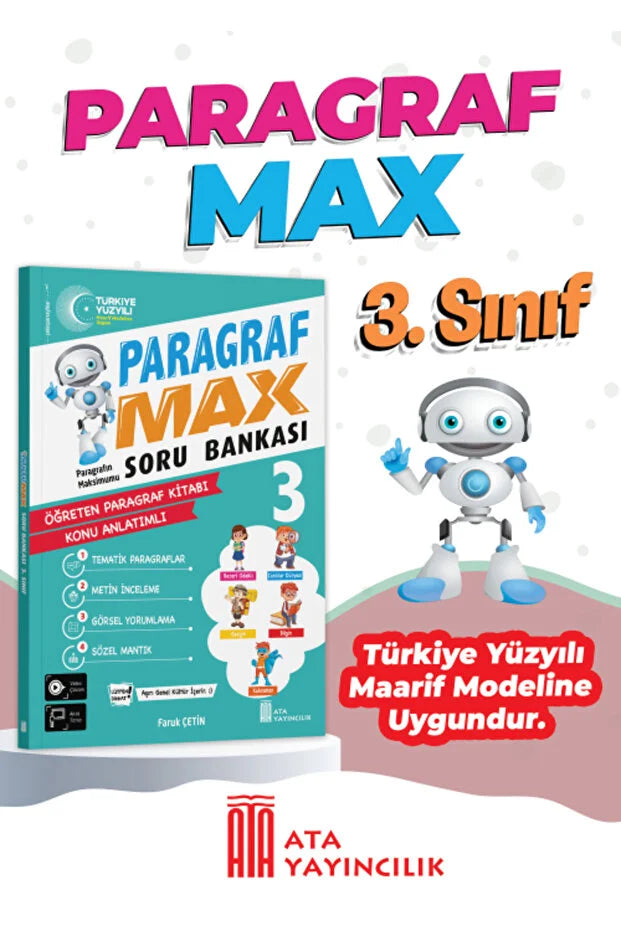 Ata Yayıncılık 3. Sınıf Paragraf Max Öğreten Paragraf Kitabı-1