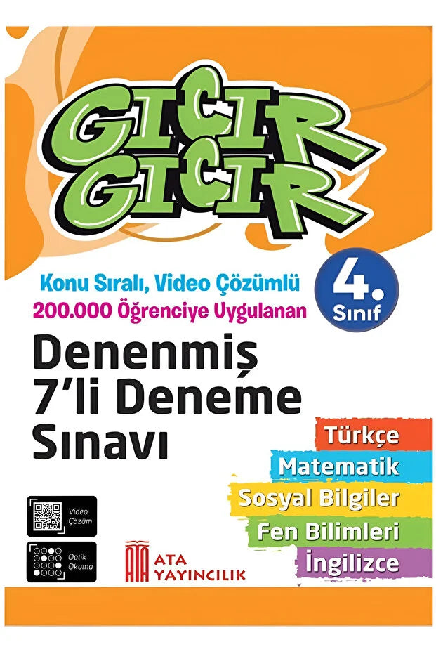 Ata Yayıncılık 4. Sınıf Gıcır Gıcır Tüm Dersler Denenmiş 7’li Deneme Sınavı-1