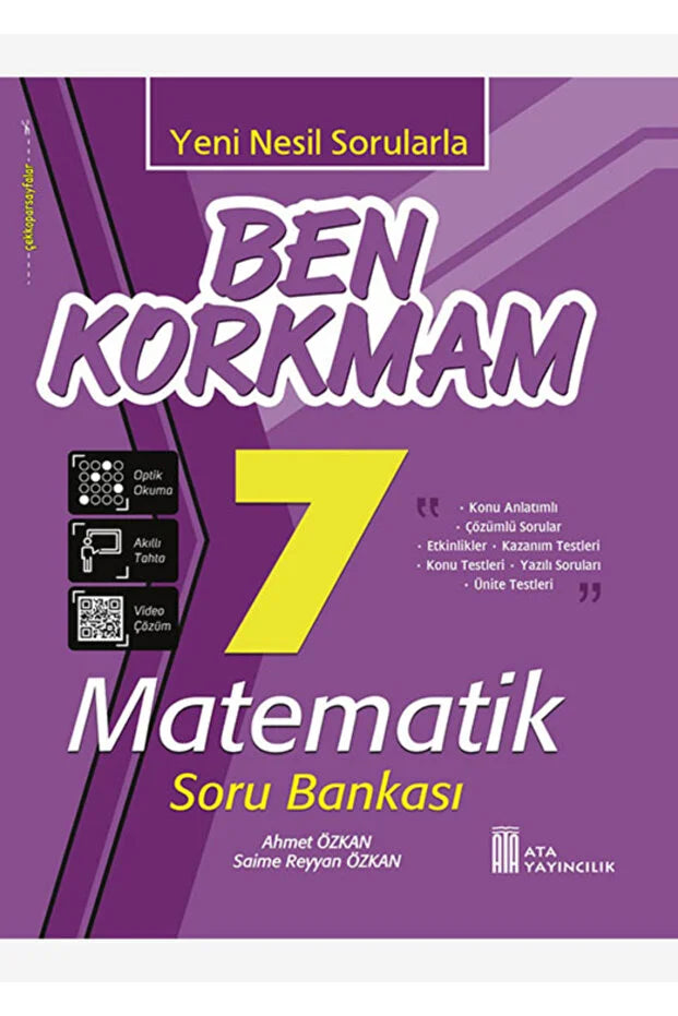 Ata Yayıncılık 7. Sınıf Matematik Ben Korkmam Soru Bankası-1