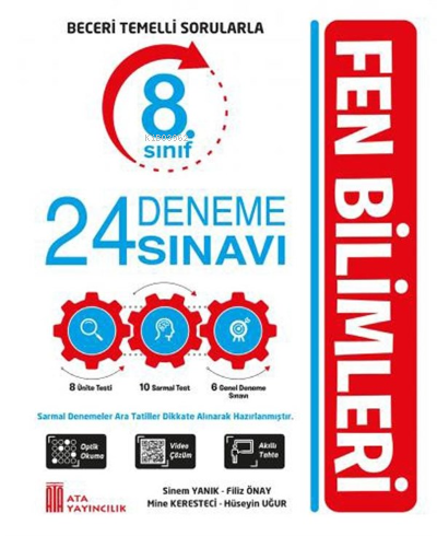 Ata Yayıncılık 8. Sınıf Fen Bilimleri Beceri Temelli Sorularla 24 Deneme Ata Yayıncılık