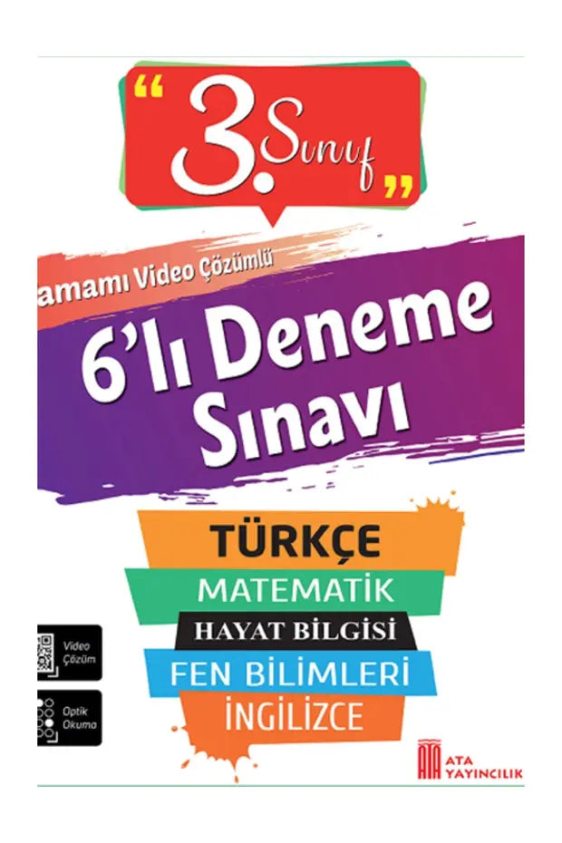 Ata Yayınları 3. Sınıf 6 Deneme Sınavı